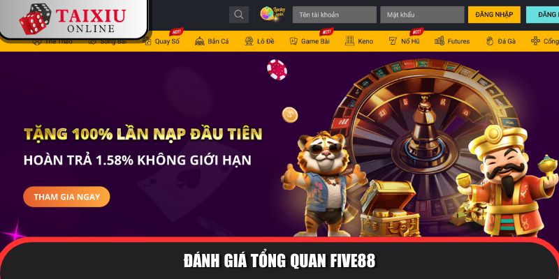 Nhà cái tài xỉu FIVE88 mang đến những trải nghiệm độc nhất