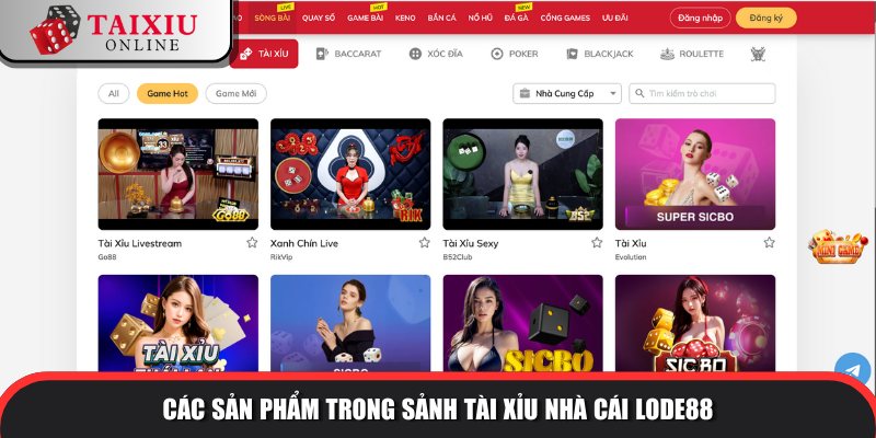 Sảnh tài xỉu quy mô khủng