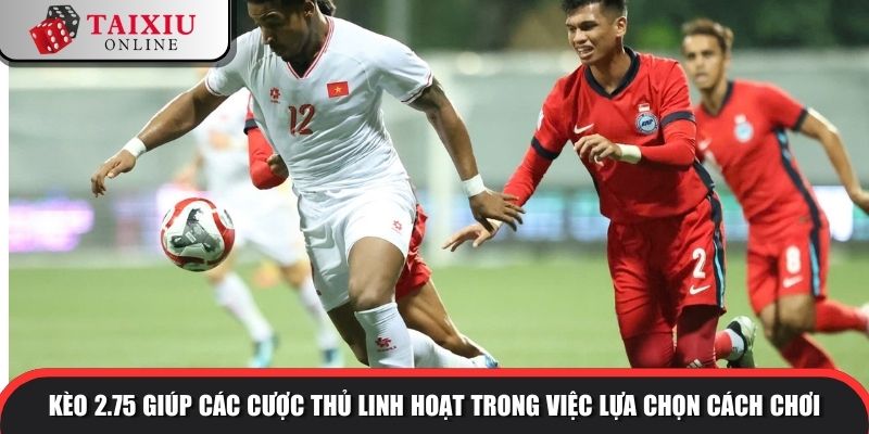 Kèo 2.75 giúp các cược thủ linh hoạt trong việc lựa chọn cách chơi