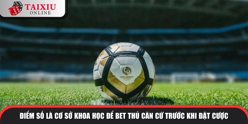 Điểm số là cơ sở khoa học để bet thủ căn cứ trước khi đặt cược